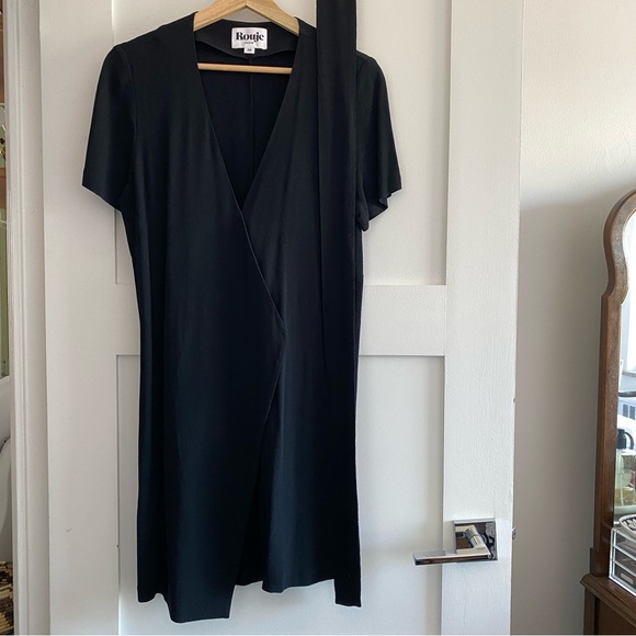 Rouje ✨Soko✨ RARE belted 70s style retro wrap dress early collection sold out - Picture 6 of 7